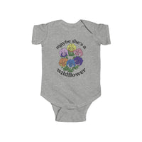 Maybe She’s A Wildflower Rabbit Skins Infant Fine Jersey Bodysuit