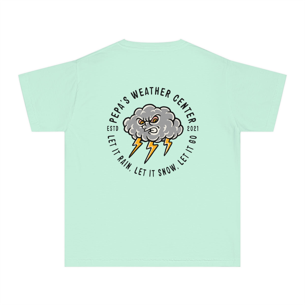 Pepa's Weather Center Comfort Colors Youth Midweight Tee