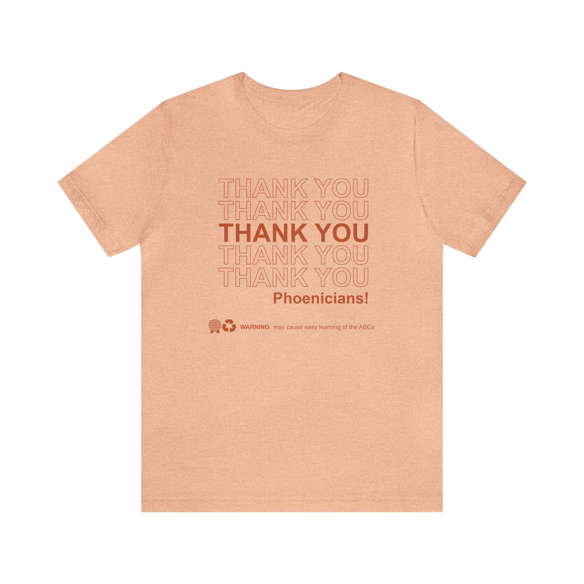 Thank You Phoenicians Bella Canvas Unisex Jersey Short Sleeve Tee
