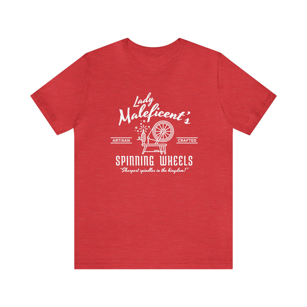 Maleficent’s Spinning Wheels Bella Canvas Unisex Jersey Short Sleeve Tee