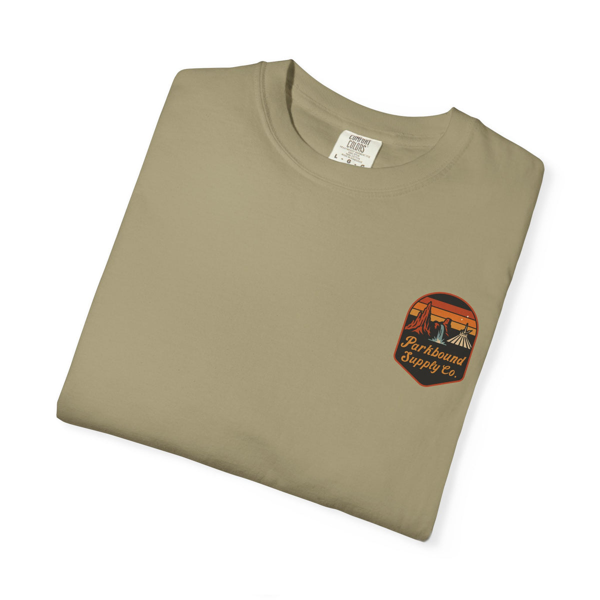 The Triple Mountain Badge — Parkbound Supply Co. Comfort Colors Unisex Garment-Dyed T-shirt