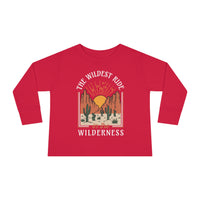 The Wildest Ride In The Wilderness Rabbit Skins Toddler Long Sleeve Tee