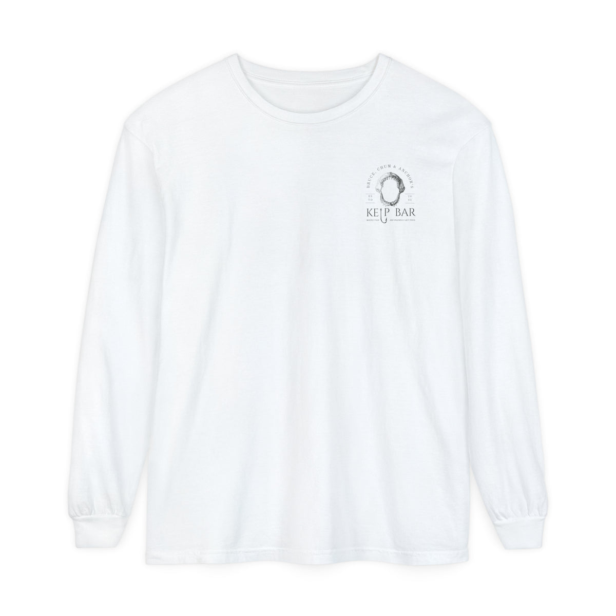 Bruce, Chum & Anchor's Kelp Bar Comfort Colors Unisex Garment-dyed Long Sleeve T-Shirt