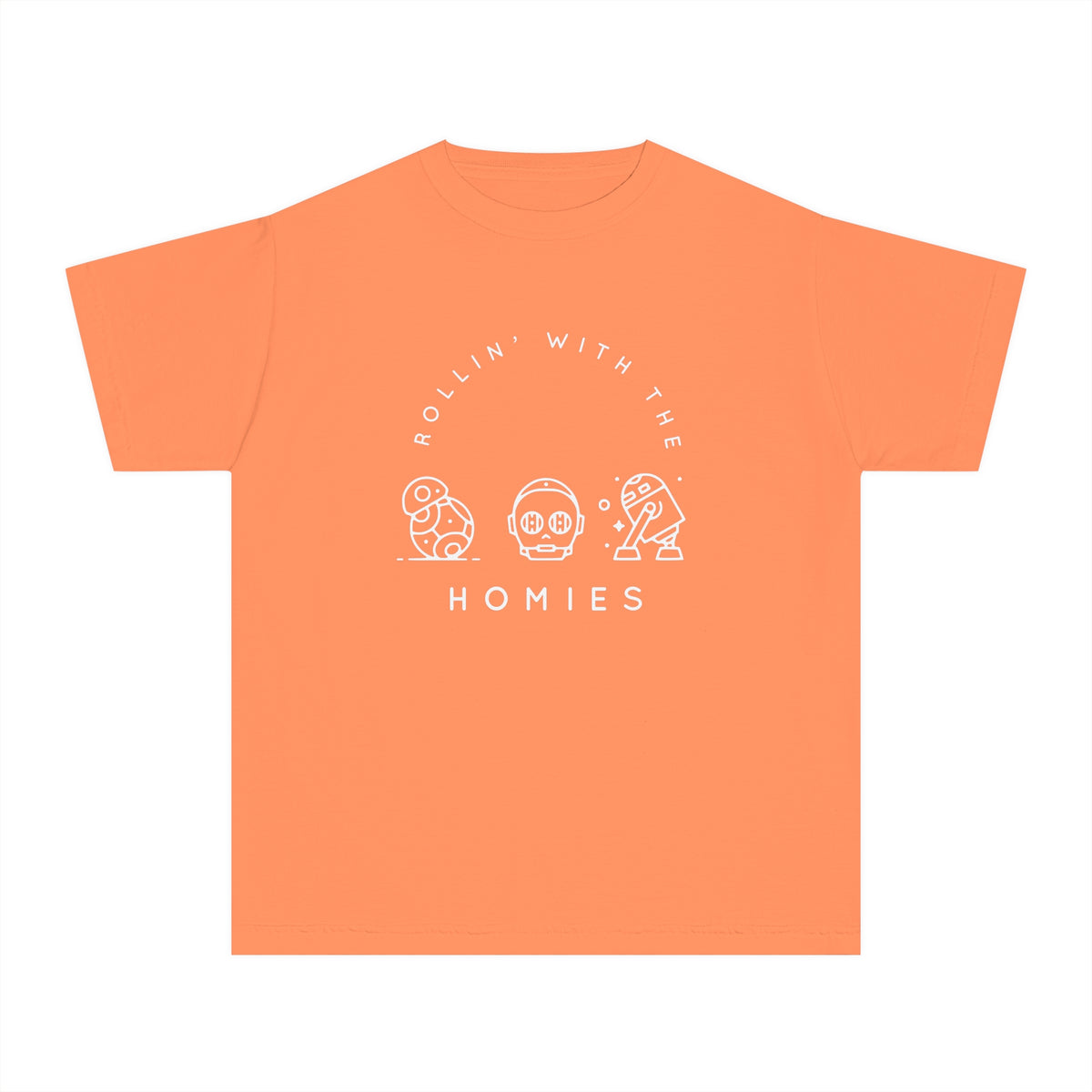 Rollin’ With The Homies Comfort Colors Youth Midweight Tee