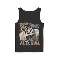 Down Bad Crying at the Gym Unisex Comfort Colors Garment-Dyed Tank Top