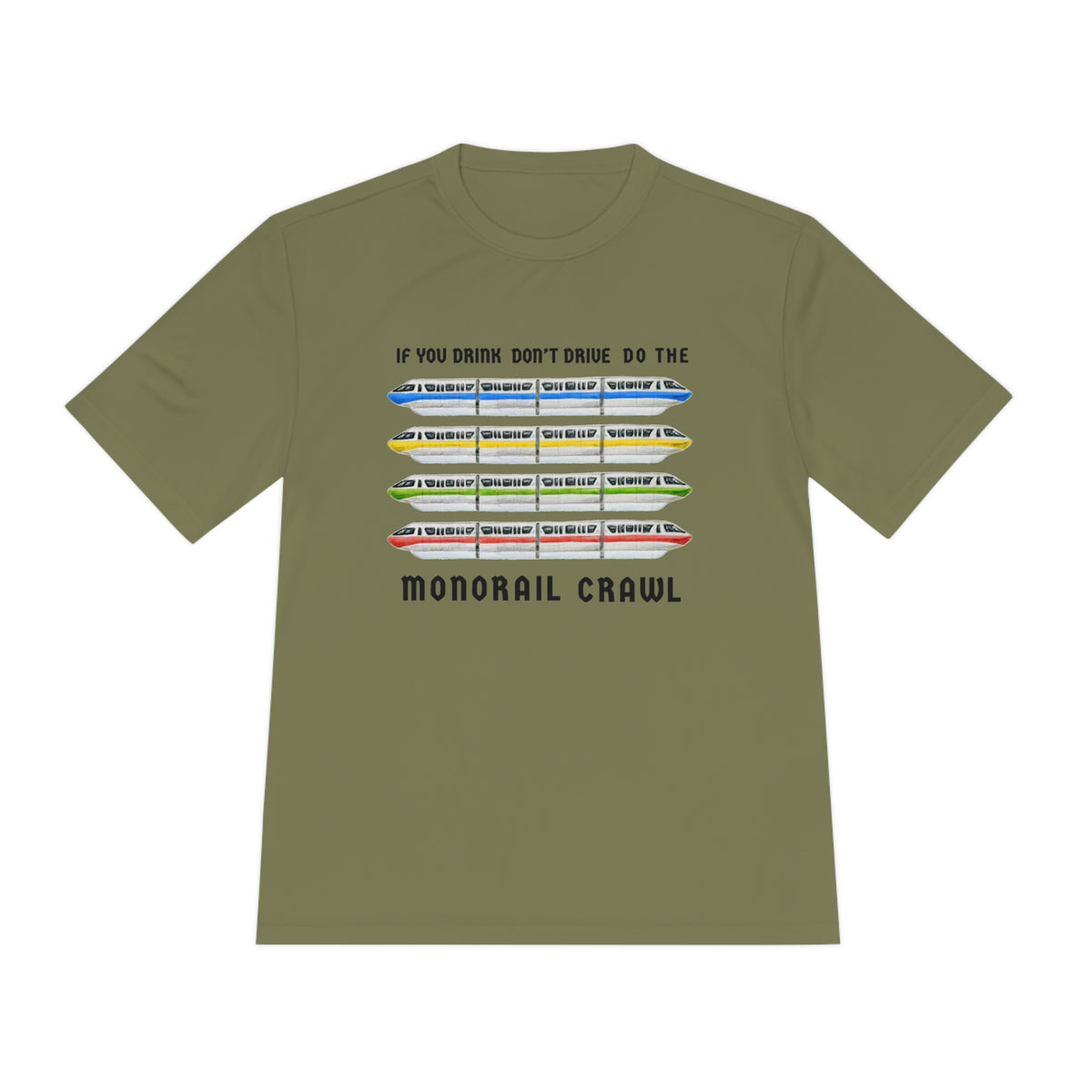 Monorail Crawl Unisex Moisture Wicking Tee