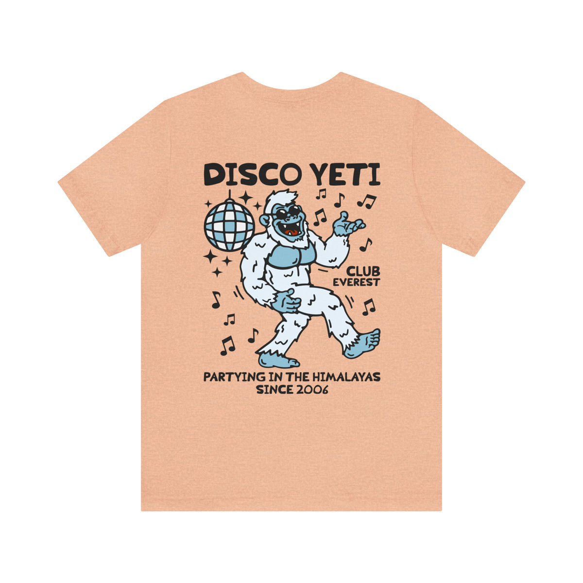 Disco Yeti Bella Canvas Unisex Jersey Short Sleeve Tee