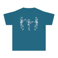 Dancing Skeletons with Ears Comfort Colors Youth Midweight Tee