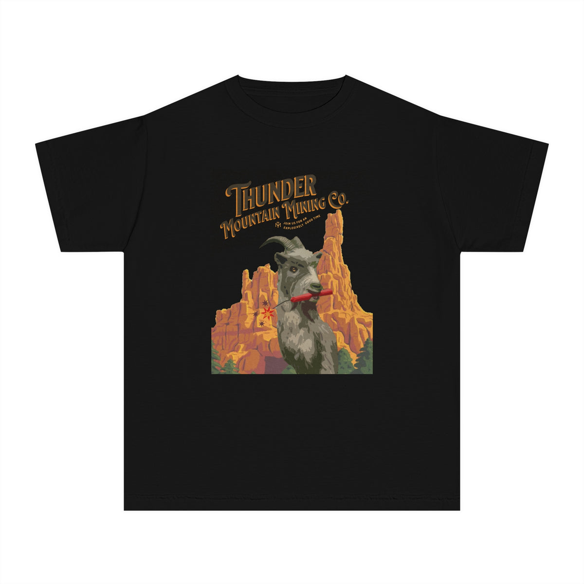 Thunder Mountain Mining Co. Comfort Colors Youth Midweight Tee