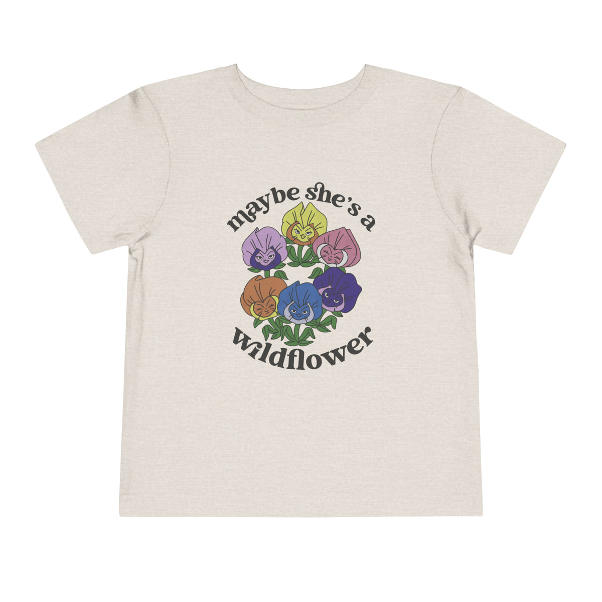 Maybe She’s A Wildflower Bella Canvas Toddler Short Sleeve Tee