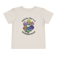 Maybe She’s A Wildflower Bella Canvas Toddler Short Sleeve Tee