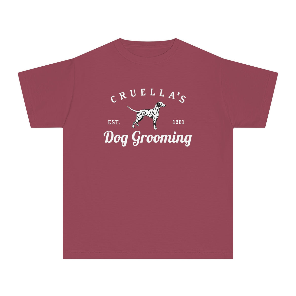 Cruella’s Dog Grooming Comfort Colors Youth Midweight Tee