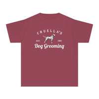 Cruella’s Dog Grooming Comfort Colors Youth Midweight Tee