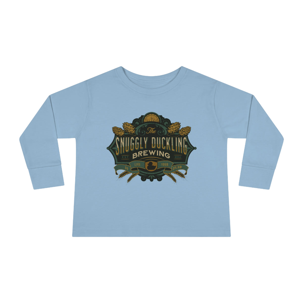 The Snuggly Duckling Brewing Rabbit Skins Toddler Long Sleeve Tee