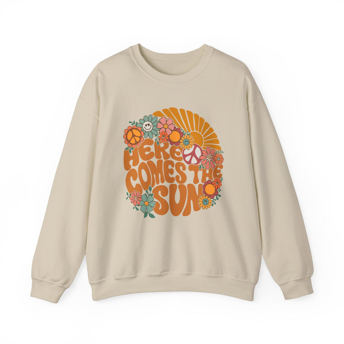 Here Comes The Sun Gildan Unisex Heavy Blend™ Crewneck Sweatshirt
