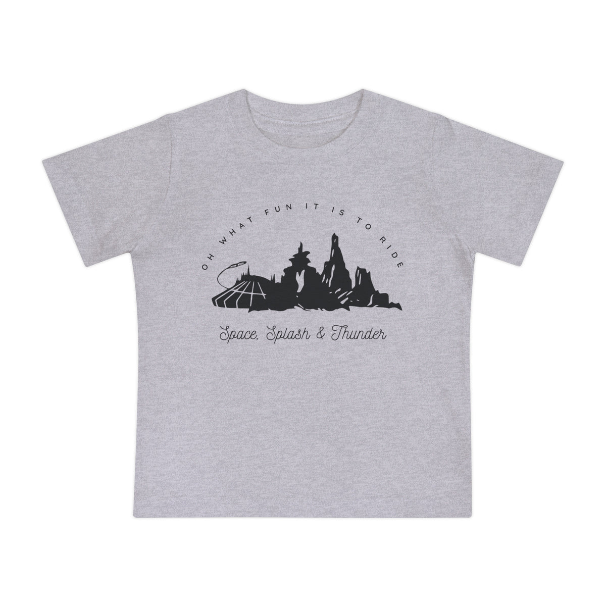 Oh What Fun It Is To Ride Bella Canvas Baby Short Sleeve T-Shirt