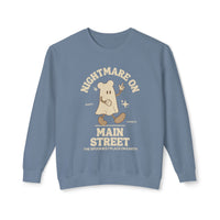 Nightmare on Main Street Unisex Lightweight Comfort Colors Crewneck Sweatshirt