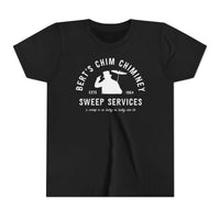 Bert’s Chim Chiminey Sweep Services Bella Canvas Youth Short Sleeve Tee