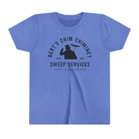 Bert’s Chim Chiminey Sweep Services Bella Canvas Youth Short Sleeve Tee