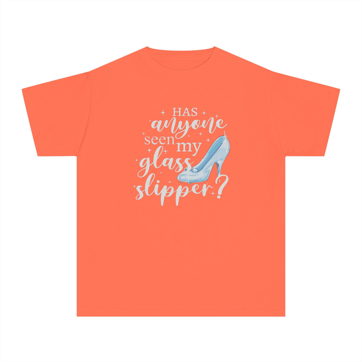 Has Anyone Seen My Glass Slipper? Comfort Colors Youth Midweight Tee