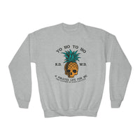 Yo Ho Pirate Life For Me Gildan Youth Crewneck Sweatshirt