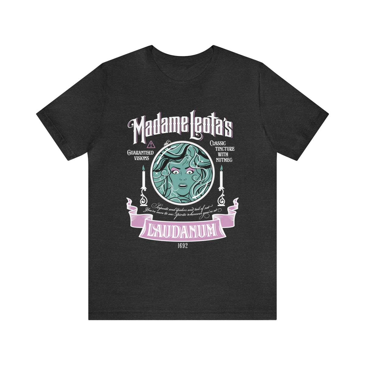 Madame Leota’s Laudanum Teal Bella Canvas Unisex Jersey Short Sleeve Tee
