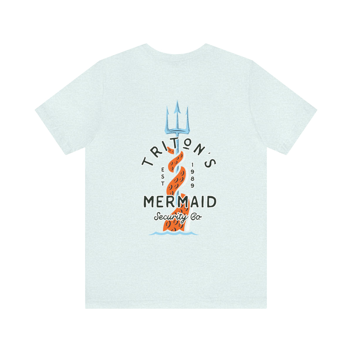 Triton's Mermaid Security Bella Canvas Unisex Jersey Short Sleeve Tee