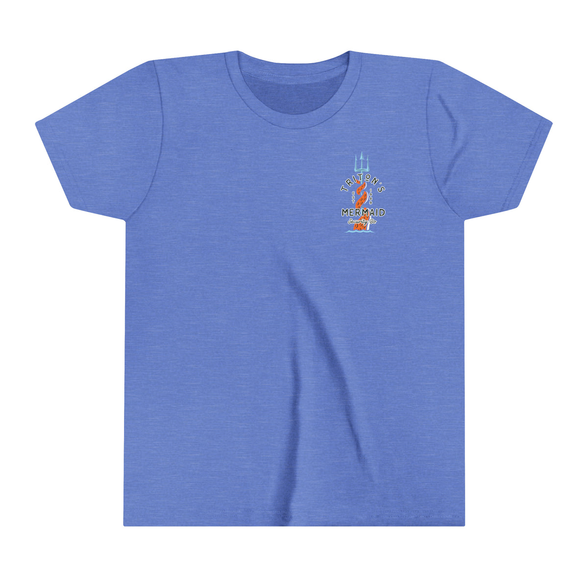 Triton's Mermaid Security Bella Canvas Youth Short Sleeve Tee
