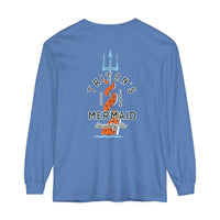 Triton's Mermaid Security Comfort Colors Unisex Garment-dyed Long Sleeve T-Shirt