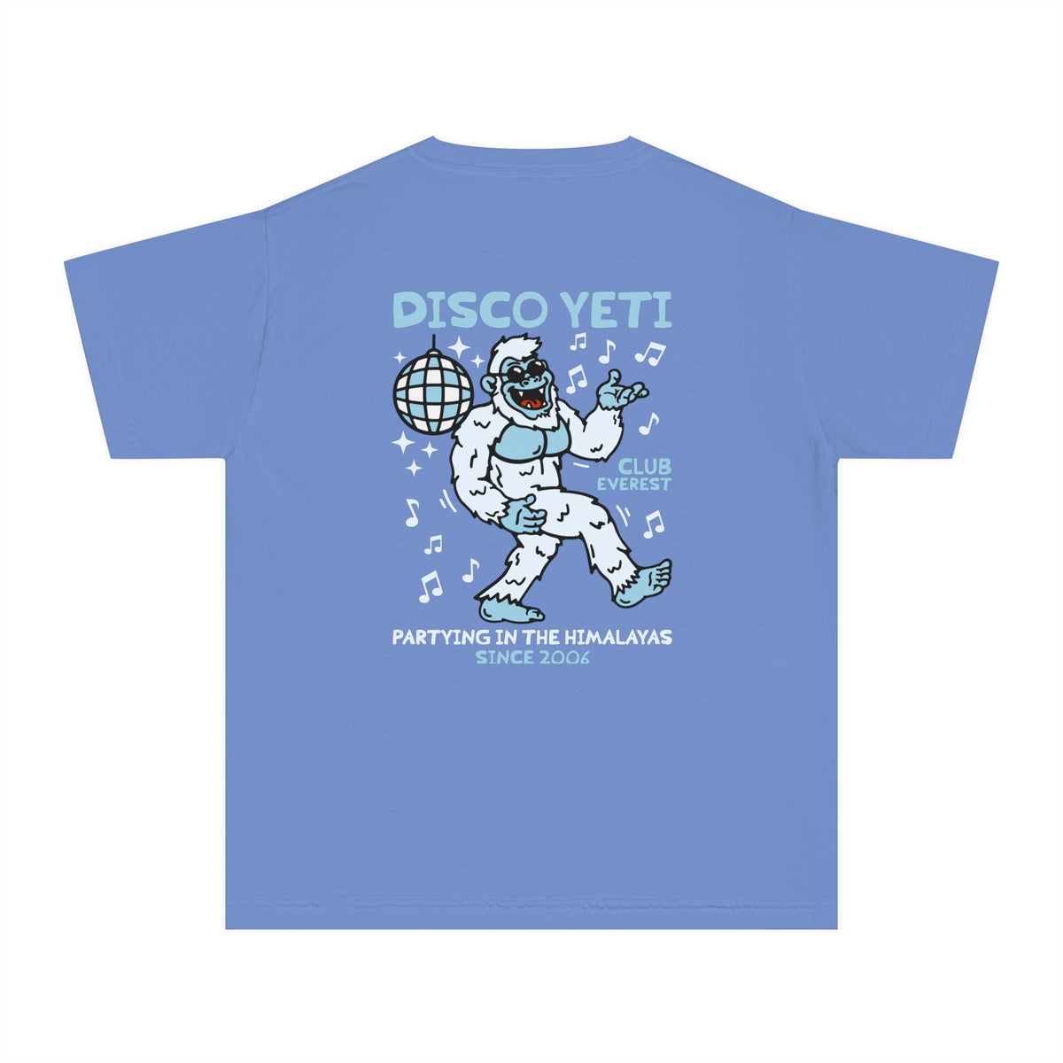Disco Yeti Comfort Colors Youth Midweight Tee