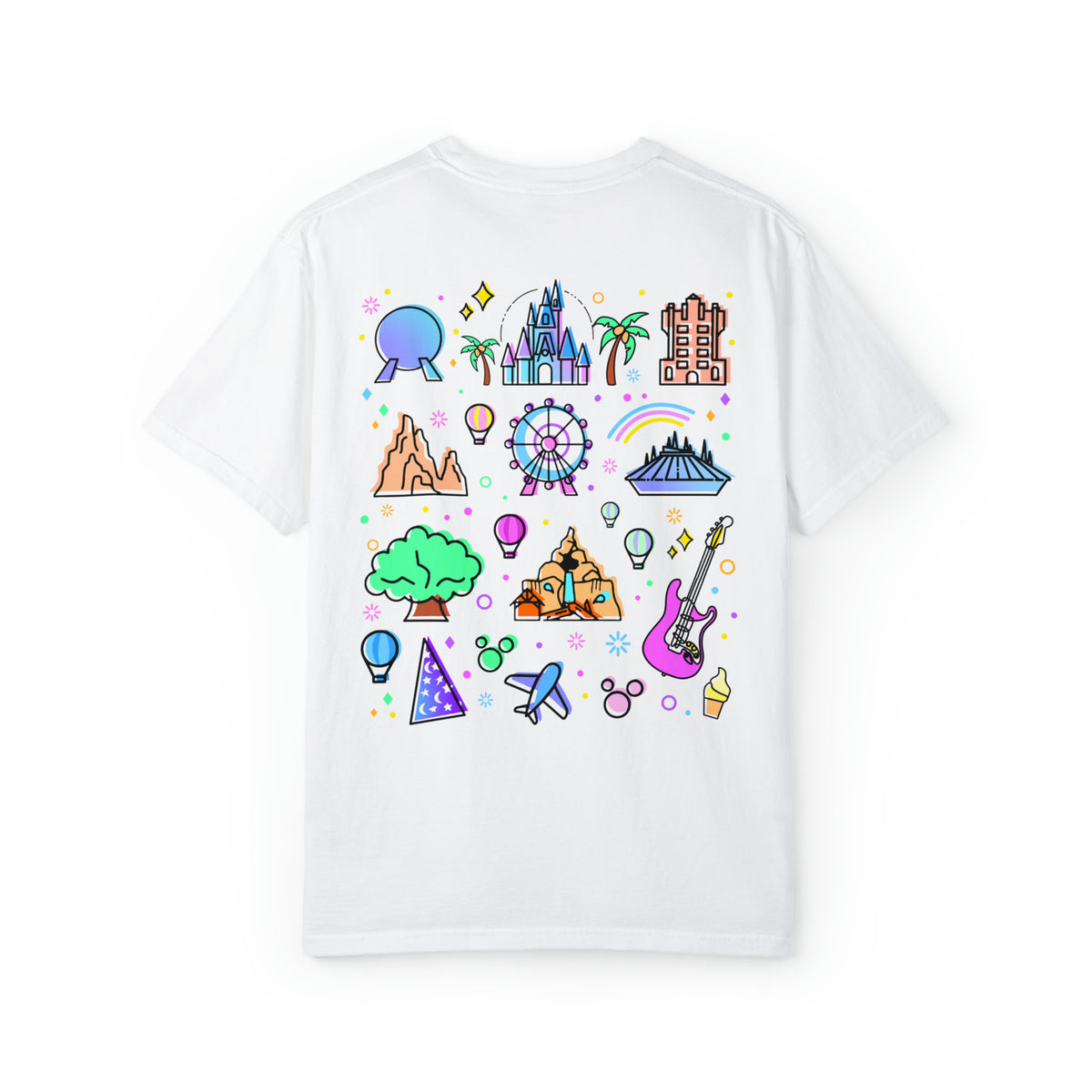 Meet Me At My Happy Place Comfort Colors Unisex Garment-Dyed T-shirt