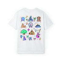 Meet Me At My Happy Place Comfort Colors Unisex Garment-Dyed T-shirt