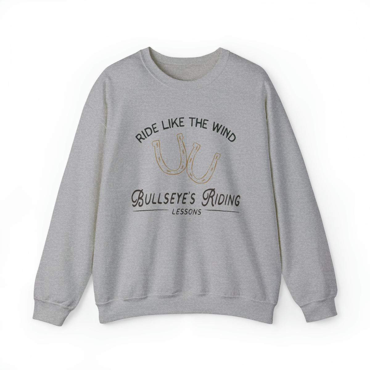 Bullseye's Riding Lessons Gildan Unisex Heavy Blend™ Crewneck Sweatshirt