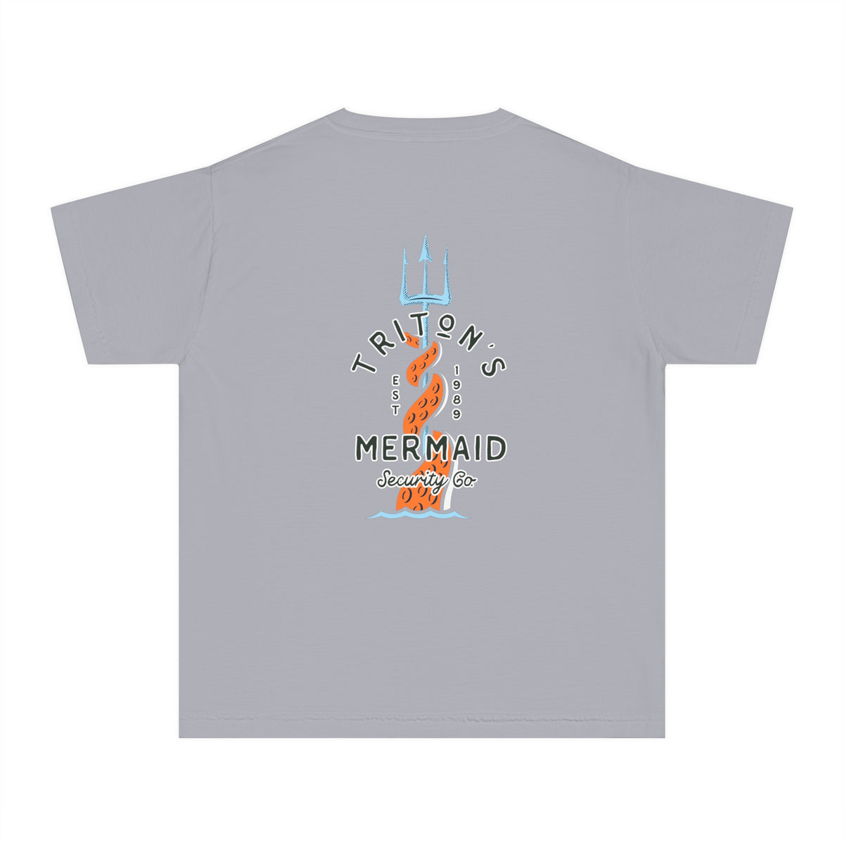 Triton's Mermaid Security Comfort Colors Youth Midweight Tee
