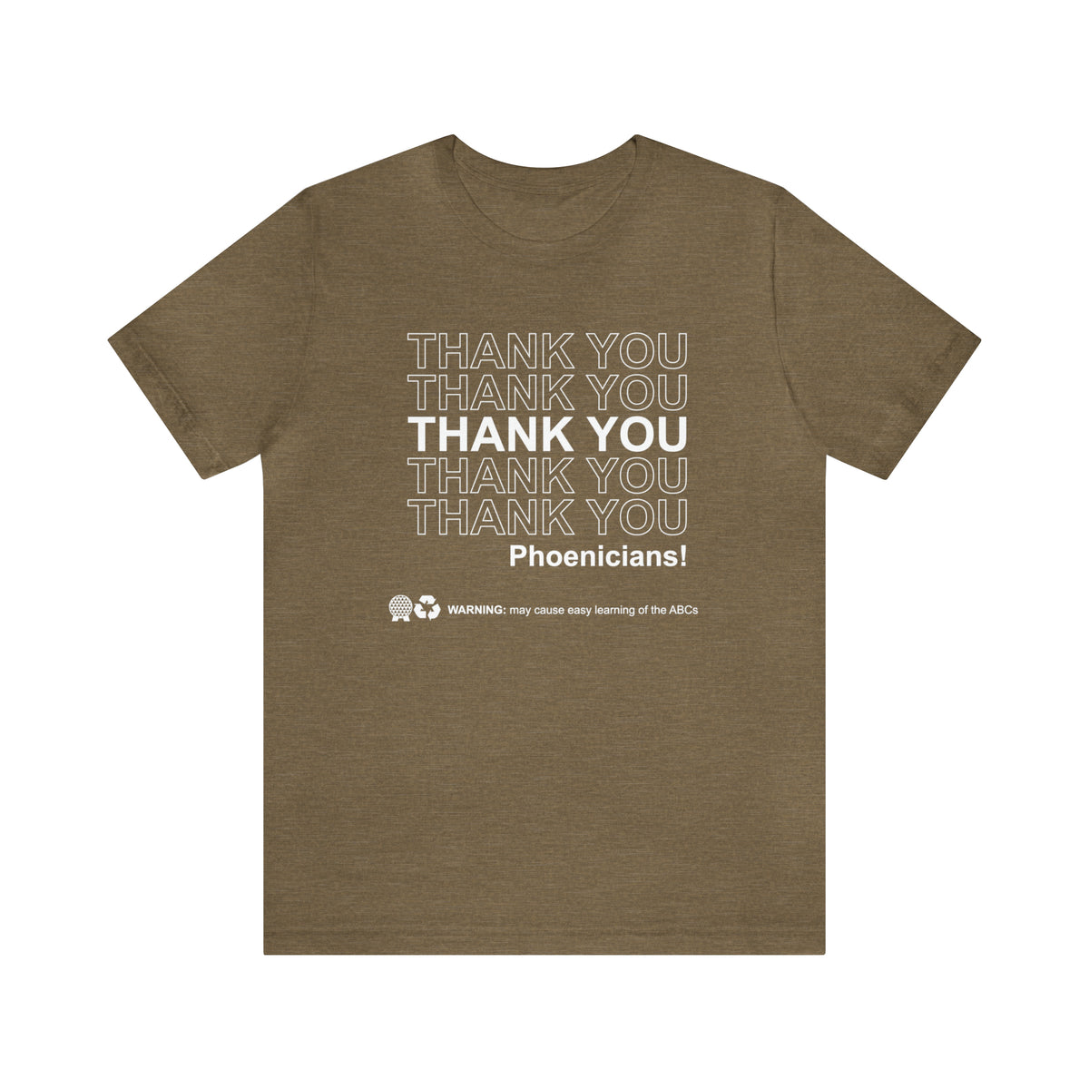 Thank You Phoenicians Bella Canvas Unisex Jersey Short Sleeve Tee