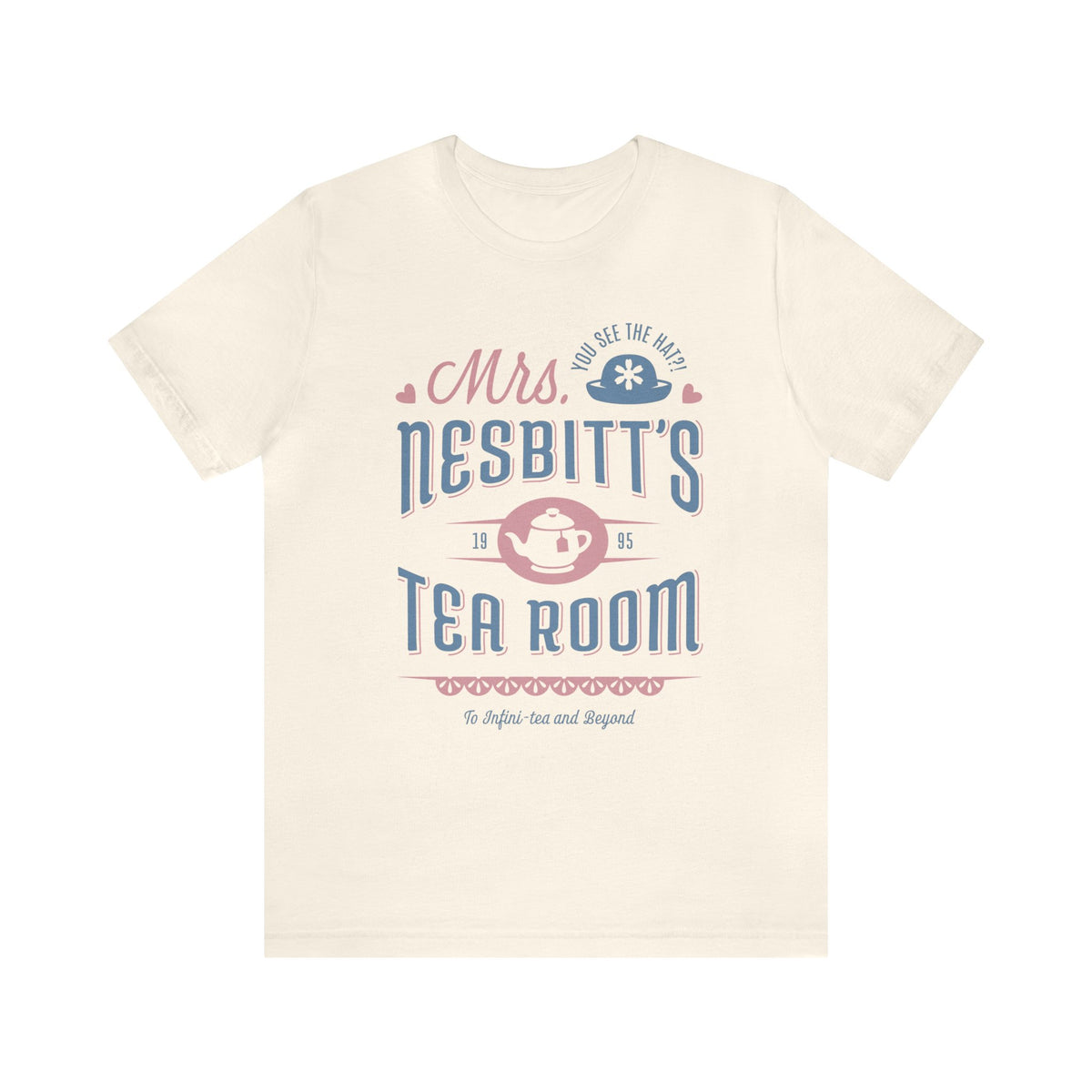 Mrs. Nesbitt’s Tea House Mint & Lavender Bella Canvas Unisex Jersey Short Sleeve Tee