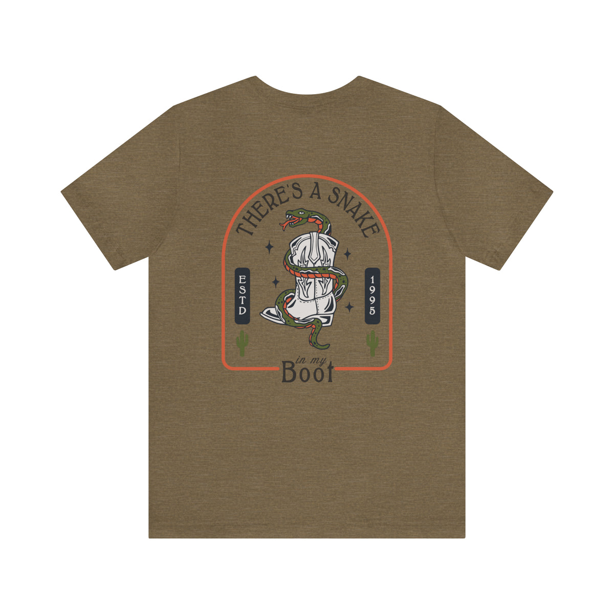 There's A Snake In My Boot Bella Canvas Unisex Jersey Short Sleeve Tee
