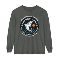 Friendly Shark Support Group Comfort Colors Unisex Garment-dyed Long Sleeve T-Shirt