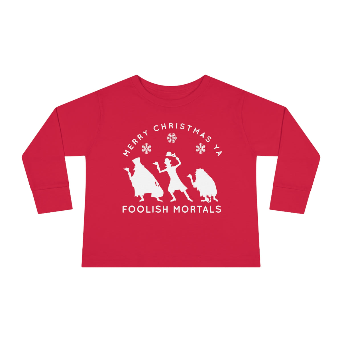 Merry Christmas Ya Foolish Mortals Rabbit Skins Toddler Long Sleeve Tee