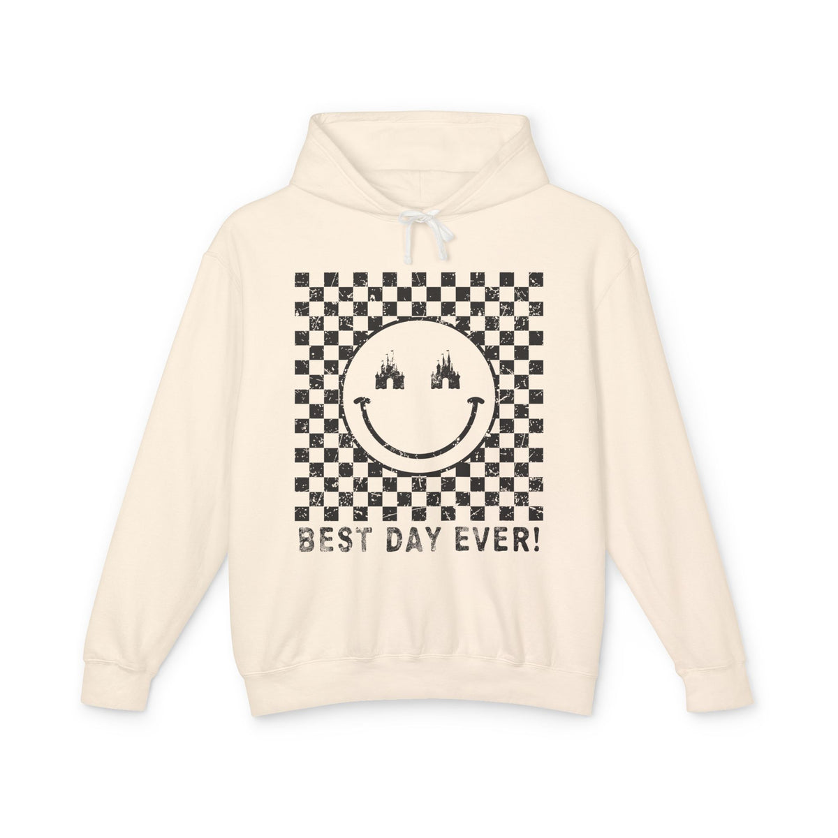 Best Day Ever Comfort Colors Unisex Lightweight Hooded Sweatshirt