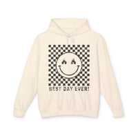 Best Day Ever Comfort Colors Unisex Lightweight Hooded Sweatshirt