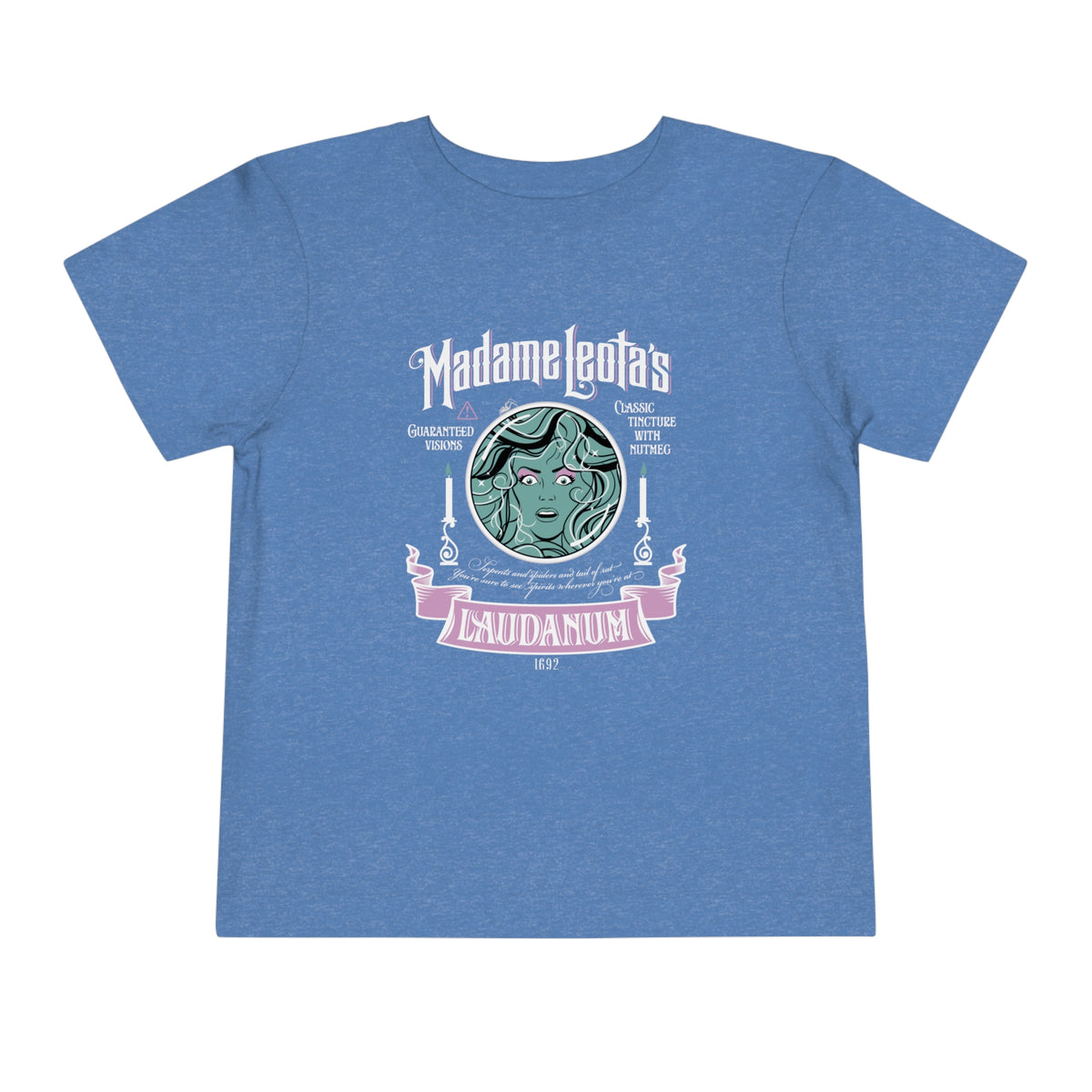 Madame Leota’s Laudanum Teal Bella Canvas Toddler Short Sleeve Tee