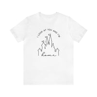 I look At You And I'm Home Bella Canvas Unisex Jersey Short Sleeve Tee