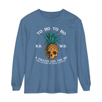 Yo Ho Pirates Life For Me Comfort Colors Unisex Garment-dyed Long Sleeve T-Shirt