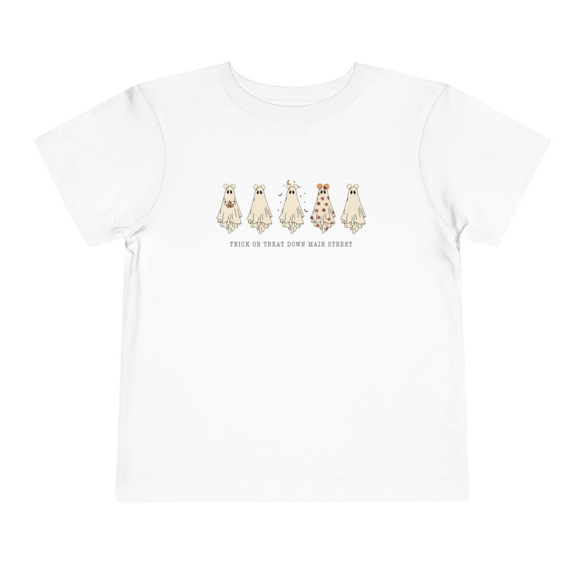 Trick or Treat Down Main Street Toddler Short Sleeve Tee