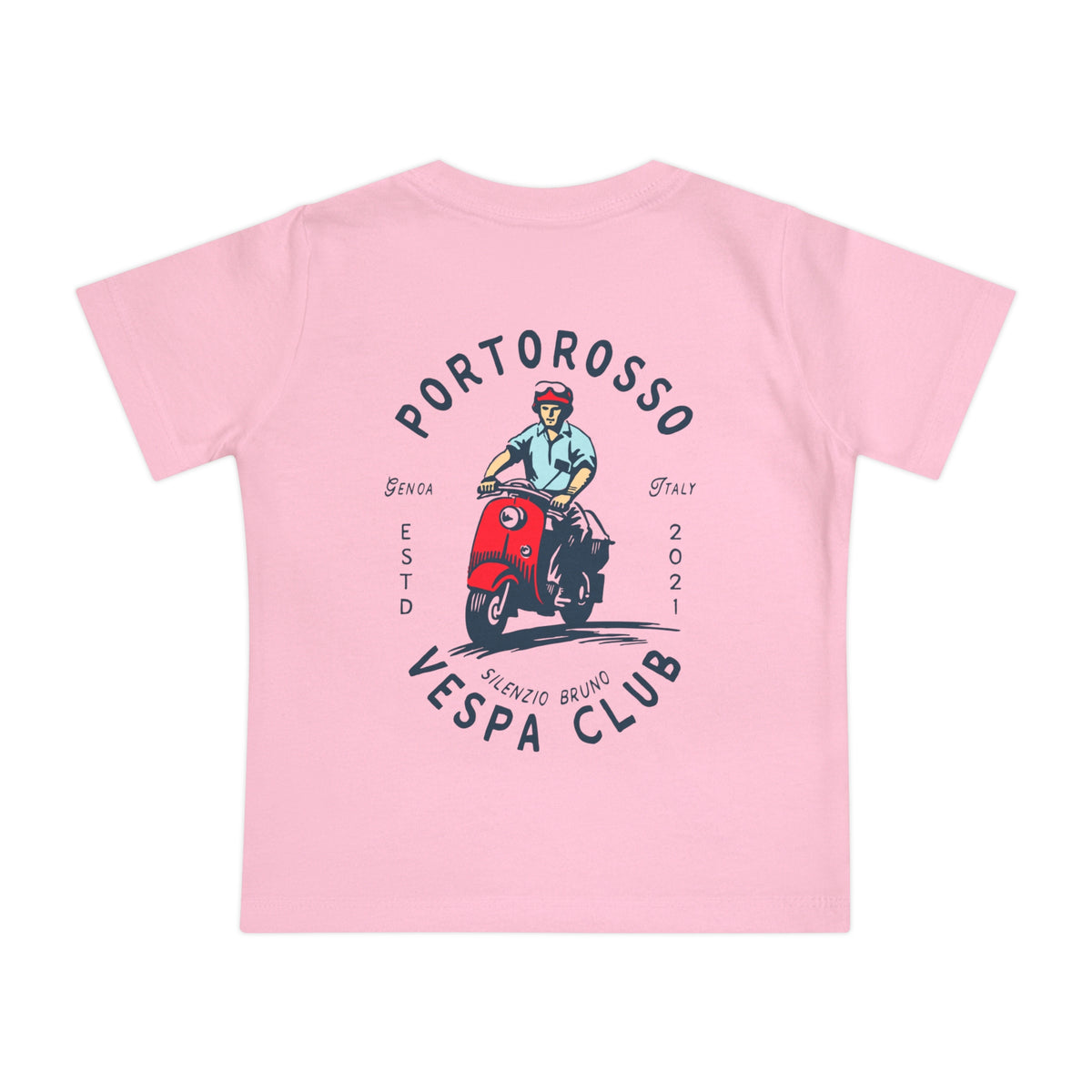 Portorosso Vespa Club Bella Canvas Baby Short Sleeve T-Shirt