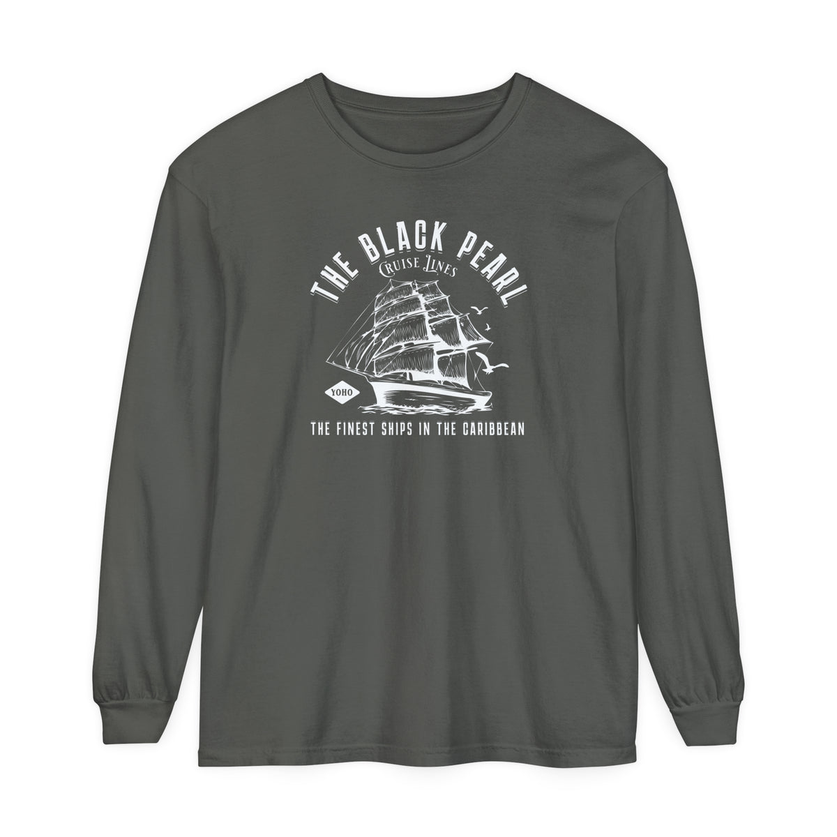 Black Pearl Cruise Lines Comfort Colors Unisex Garment-dyed Long Sleeve T-Shirt