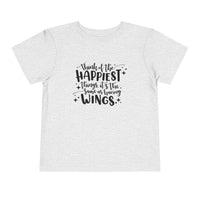 Think of the Happiest Things Bella Canvas Toddler Short Sleeve Tee