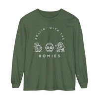 Rollin’ With The Homies Comfort Colors Unisex Garment-dyed Long Sleeve T-Shirt