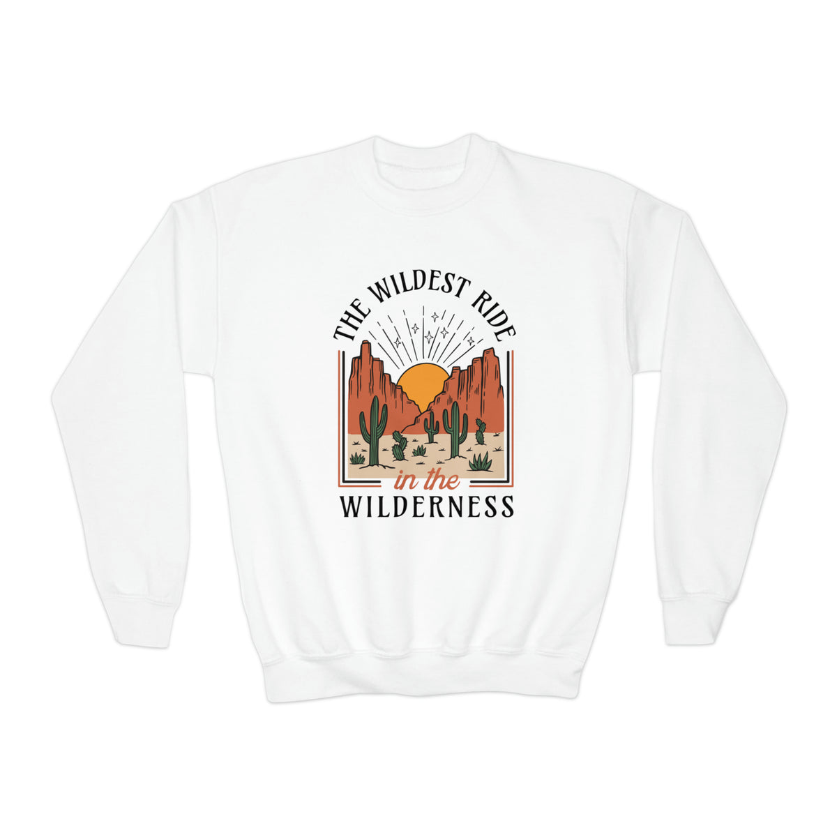 The Wildest Ride In The Wilderness Gildan Youth Crewneck Sweatshirt
